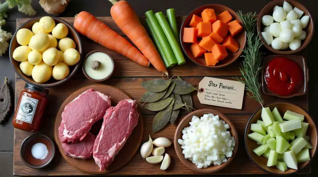 Amish Beef Stew Recipe 5 Amish Beef Stew Ingredients