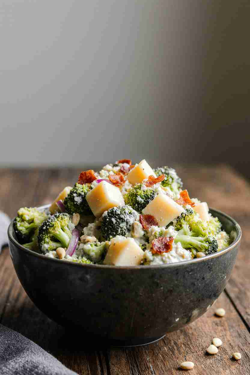 Amish Broccoli and Cauliflower Salad – Creamy