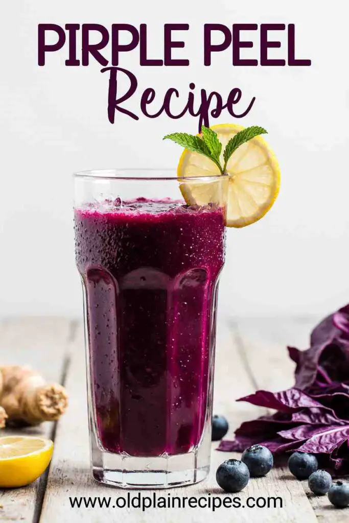 Purple Peel Recipe Natural Remedies - Drink Weight Loss