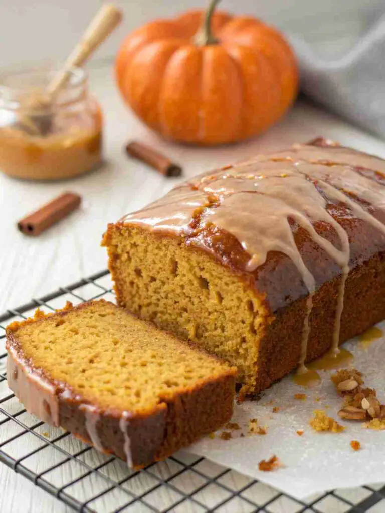 Pumpkin Bread with Maple Glaze